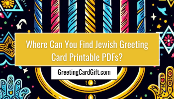 Where Can You Find Jewish Greeting Card Printable PDFs?